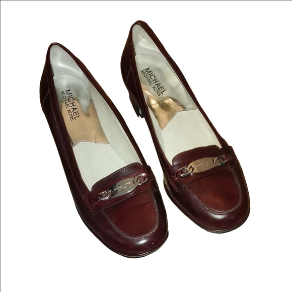 Michael Kors Brown Loafers with Gold Accent and Low Heel - Picture 2 of 7